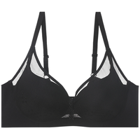 Aimer 爱慕 微光系列 女士无钢圈文胸 AM177501 黑色 85B