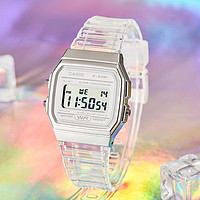 CASIO 卡西欧 手表数显小方块石英表时尚运动防水学生手表