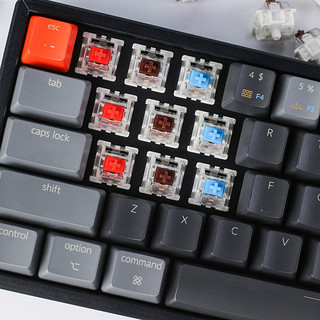 Keychron K12Z 61键 蓝牙双模机械键盘 灰色 佳达隆G轴青轴 RGB