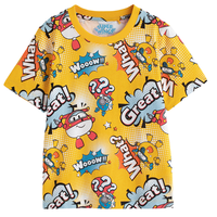 Baleno 班尼路 超级飞侠系列 8721101B400 男童印花短袖T恤 柠檬黄 130cm