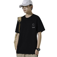 SIPOOSAN 西普森 男士圆领短袖T恤 XPS-B321-16-TX3066J 黑色 XXL