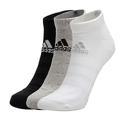 adidas 阿迪达斯 男袜女袜三双装跑步训练健身透气运动袜休闲舒适短袜
