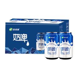 西域春 新疆风味 奶啤整箱 300ml*12罐 年货礼品聚会畅饮 乳酸菌饮料风味奶