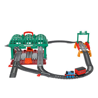 THOMAS & FRIENDS 小火车模型儿童玩具男孩生日礼物轨道火车玩具-纳普福特车站合金套装GHK74