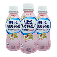 meiji 明治 保加利亚式轻酸奶 桃子味180g*3 低温酸奶 LB81乳酸菌