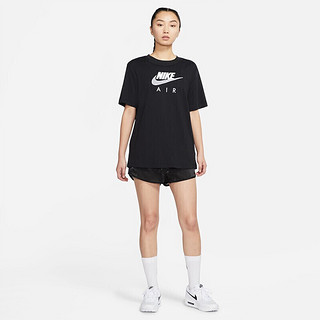 耐克NIKE 女子 T恤 AIR BF TOP 短袖文化衫 CZ8615-010黑色XL码