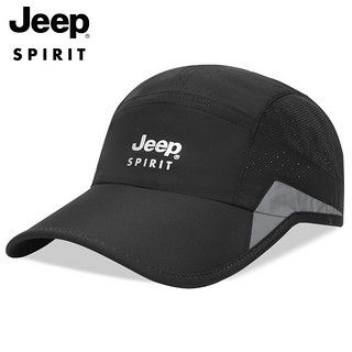 Jeep 吉普 帽子男士棒球帽薄款鸭舌帽网眼透气速干太阳帽休闲运动遮阳帽