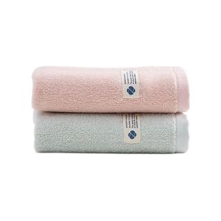Sina 新亚 毛巾 2条 34*72cm 100g 灰粉色+灰绿色