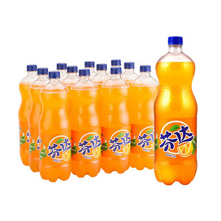 Fanta 芬达 汽水 橙味 1.25L*12瓶