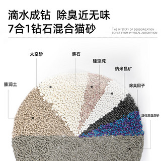 耐威克黑白钻猫砂10袋去除臭味活性炭豆腐混合砂满10公斤20斤包邮