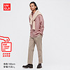 优衣库 男装 优质长绒棉格子衬衫(长袖) 448370 UNIQLO 165/84A/S 13 玫红色