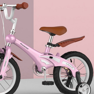 PHOENIX 凤凰 神州7号 儿童自行车 设计师合作款 14寸 粉色
