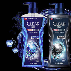 CLEAR 清扬 男士沐浴露套装净澈控油600g+100g冰凉酷爽600g+100g 黎明觉醒