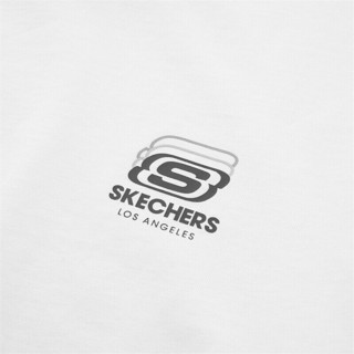 SKECHERS 斯凯奇 中性运动T恤 L222U065/0019 亮白色 S