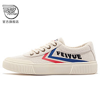 Feiyue. 飞跃 feiyue/飞跃帆布鞋女2021春季新款百搭休闲鞋板鞋8502 38 8502米红蓝