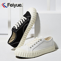 feiyue/飞跃饼干鞋女帆布鞋2020年新款春季百搭板鞋港风小白鞋 39 白色125