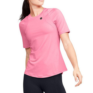 UNDER ARMOUR 安德玛 RUSH 女子运动T恤 1355583-691 粉红色 XS