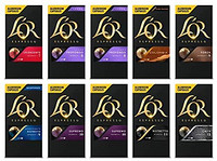 L'OR L&#39;OR Espresso Variety Pack - Nespresso* 兼容的铝制咖啡胶囊（一包10粒，共100粒胶囊）
