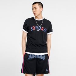 airjordan透气干爽男款纯棉亲肤柔软舒适字母印花短袖t恤