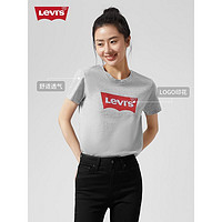 Levi's 李维斯 22春夏新款女士灰色圆领休闲短袖T恤17369-1690 灰色 S