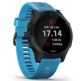 PLUS会员：GARMIN 佳明 Forerunner 945 铁三心率手表 蓝色 47mm