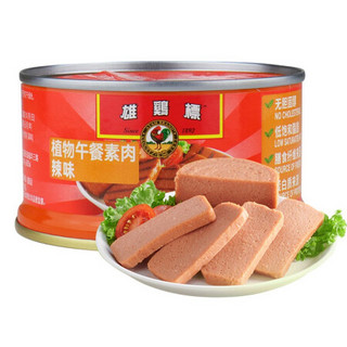 马来西亚进口 雄鸡标（AYAM BRAND）辣味植物肉午餐素肉罐头大豆蛋白制品190g 方便速食