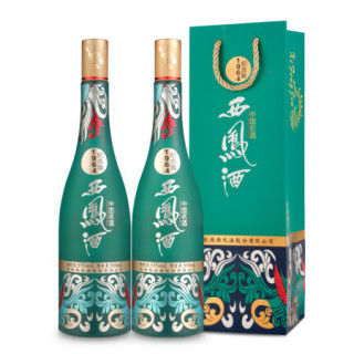 西凤酒 白酒 55度1964纪念版 双瓶白酒 500mlx2瓶(配2礼品袋)