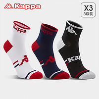 Kappa 卡帕 KP2W05 男士棉质中筒袜 三双装