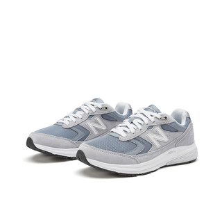 new balance NB官方女鞋walking880系列缓震网面透气休闲运动鞋 灰色/蓝色 WW880AO3 37.5