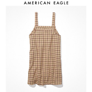 AMERICAN EAGLE 女士格纹吊带短款裙子American Eagle 0395_6364