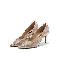 ST&SAT 星期六 女士高跟鞋 SS21111438 香槟金 34