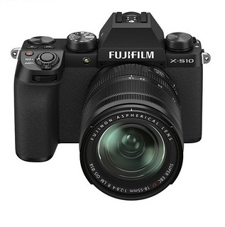 FUJIFILM 富士 X-S10 APS-C画幅 微单相机 黑色 XF 18-55mm F2.8 R LM OIS 变焦镜头 单头套机