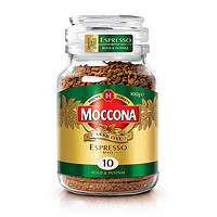 PLUS会员：Moccona 摩可纳 10号意式浓缩 冻干速溶黑咖啡 100g