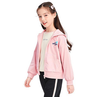 巴拉巴拉 208122104011-60055 女童长袖运动套装 粉红 140cm