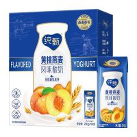 MENGNIU 蒙牛 纯甄 燕麦黄桃果粒 风味酸奶 200g*10包