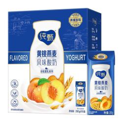 MENGNIU 蒙牛 纯甄 燕麦黄桃果粒 风味酸奶 200g*10包