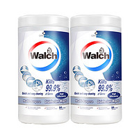 Walch 威露士 湿纸巾除菌抑菌适用去油去污家用厨房用具清洁抽取式84片*2筒四款可选