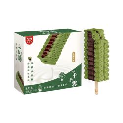 WALL'S 和路雪 千层雪冰激凌抹茶口吻冰淇淋 62g*6支