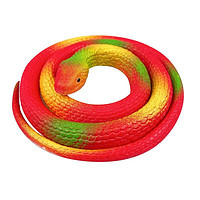 达麦欧 儿童仿真眼镜蛇小玩具恶搞整蛊道具男孩软胶假蛇动物模型 红色圆头蛇