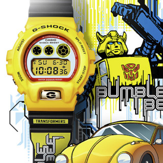 CASIO 卡西欧 G-SHOCK系列 53.2毫米石英腕表 DW-6900BUMB22-9P 变形金刚大黄蜂联名款