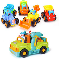 HUILE汇乐玩具推拉小火车玩具车男孩女孩工程车新生婴幼儿早教玩具六一儿童礼物0-1-3岁颜色随机 C7995A推拉小火车 工具车+小工程车