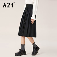 A21 高腰百褶中长裙 F414217002