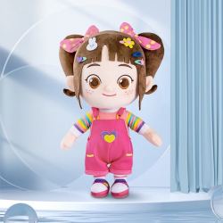 卡通可爱玩偶毛绒玩具13周岁女生抱枕礼物米娅布娃娃公仔幼儿生日礼物