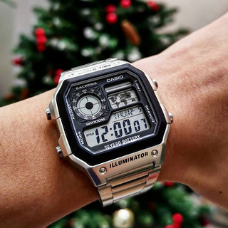 CASIO 卡西欧 42.1毫米石英腕表 AE-1200WHD-1A