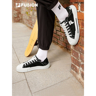 FILA FUSION 斐乐官方男子帆布鞋2022夏季新款帆布鞋WALLRIDE DX商场同款 铅色/奶白-LA 42