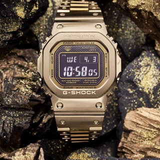 CASIO 卡西欧 G-SHOCK金属进化系列 43.2毫米太阳能电波腕表 GMW-B5000GD-9