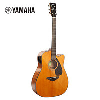YAMAHA 雅马哈 全新升级款FGX800CVN 北美型号单板电箱民谣吉他 复古色面单木吉他41英寸