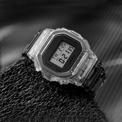 casio卡西欧王一博同款卡西欧小方块冰韧半透明手表男gshock冰川dw