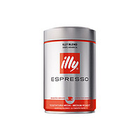 88VIP：illy 意利 中度烘焙 经典浓缩咖啡粉 250g*3罐