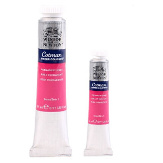 WINSOR＆NEWTON 温莎·牛顿 水彩颜料 永固玫红 21ml